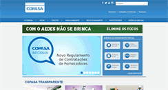 Desktop Screenshot of copasa.com.br