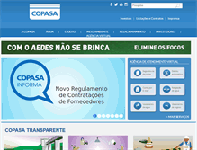 Tablet Screenshot of copasa.com.br